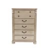 Antique Silver 1pc Chest Of Drawers Storage Bedroom Furniture Traditional Classic Style Chest