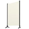 3-Panel Room Divider White 102.4"x70.9" Fabric