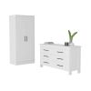 Dakota White 2 Piece Bedroom Set