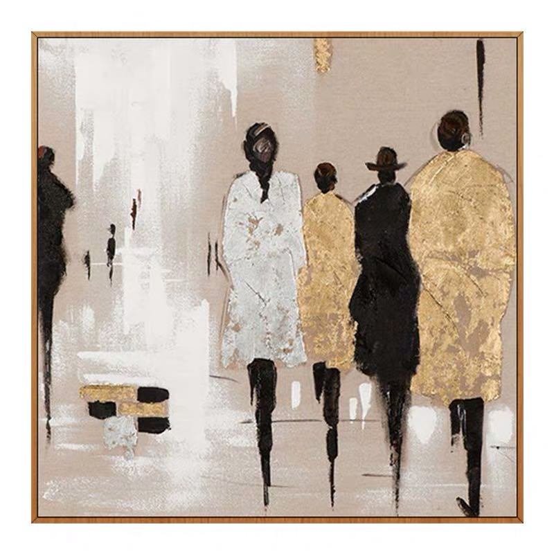 Handmade Abstract Oil Painting Top Selling Wall Art Modern Minimalist Figure Go In the Street Picture Canvas Home Decor For Living Room No Frame Handmade Abstract Oil Painting Top Selling Wall Art Modern Minimalist Figure Go In the Street Picture Canvas Home Decor For Living Room No Frame