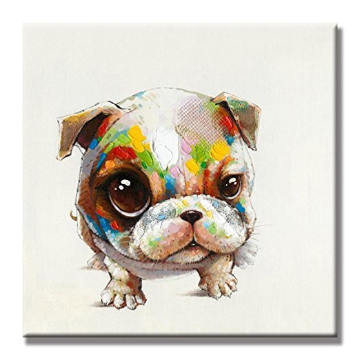 100% Hand Painted Abstract Oil Painting Wall Art Modern Minimalist Cute Dog Fashion Picture Canvas Home Decor For Living Room No Frame 100% Hand Painted Abstract Oil Painting Wall Art Modern Minimalist Cute Dog Fashion Picture Canvas Home Decor For Living Room No Frame