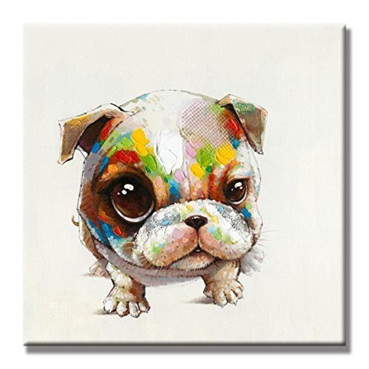 100% Hand Painted Abstract Oil Painting Wall Art Modern Minimalist Cute Dog Fashion Picture Canvas Home Decor For Living Room No Frame 100% Hand Painted Abstract Oil Painting Wall Art Modern Minimalist Cute Dog Fashion Picture Canvas Home Decor For Living Room No Frame