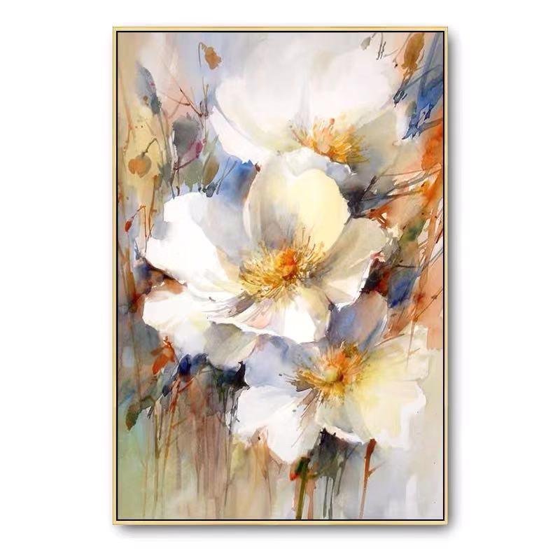 100% Hand Painted Abstract White Flower Oil Painting On Canvas Wall Art Frameless Picture Decoration For Live Room Home Decor 100% Hand Painted Abstract White Flower Oil Painting On Canvas Wall Art Frameless Picture Decoration For Live Room Home Decor